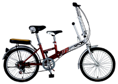20"steel 6 speed suspension folding bikes
